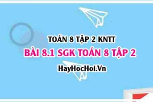 Bài 8.1 SGK Toán 8 tập 2 Kết nối tri thức
